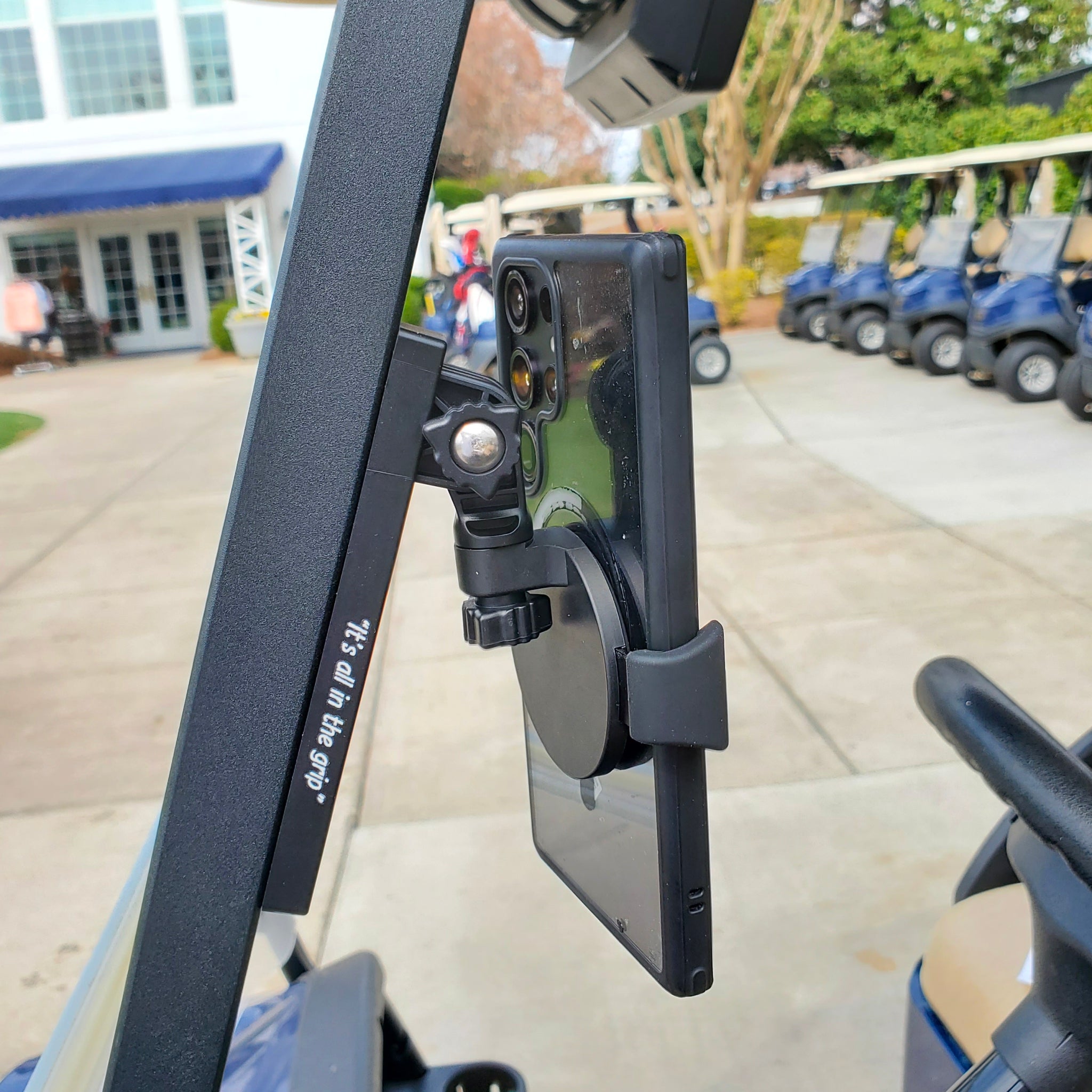 The Universal Magnetic Smart Phone Holder w/ ball mark